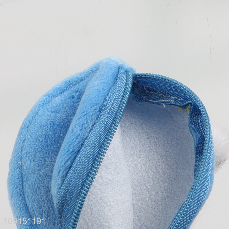 Low price portable plush puppy coin purse key bag for sale