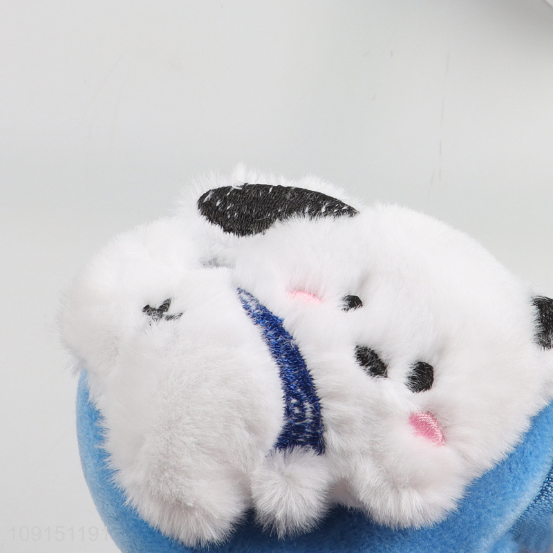 Low price portable plush puppy coin purse key bag for sale