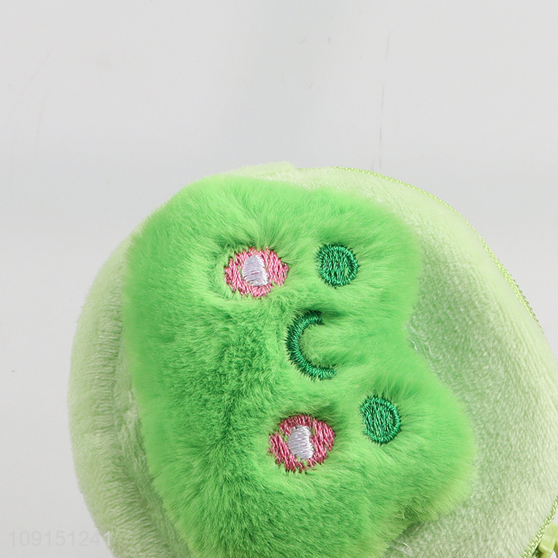 Factory supply portable plush frog coin purse key bag for sale