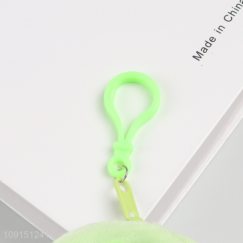 Factory supply portable plush frog coin purse key bag for sale