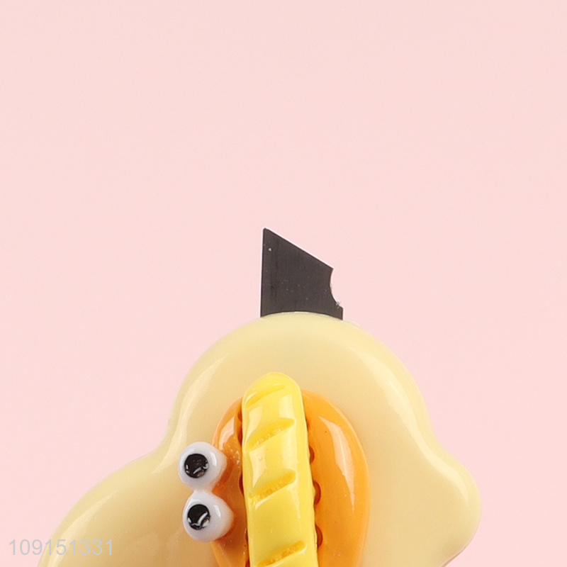 Top selling hotdog shape mini safety utility knife art knife wholesale