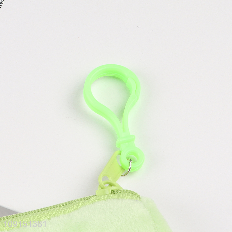 Top sale plush frog portable coin purse key bag coin case wholesale