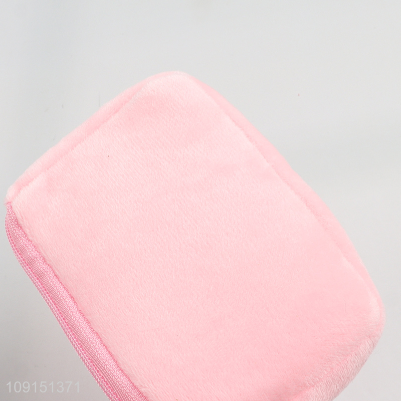 Factory wholesale pink pig plush coin purse key bag for children