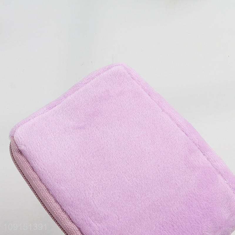 Factory wholesale purple rabbit plush mini coin purse key bag