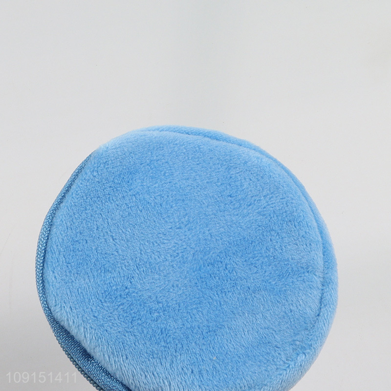 Low price round puppy pattern portable kids coin purse key bag for sale