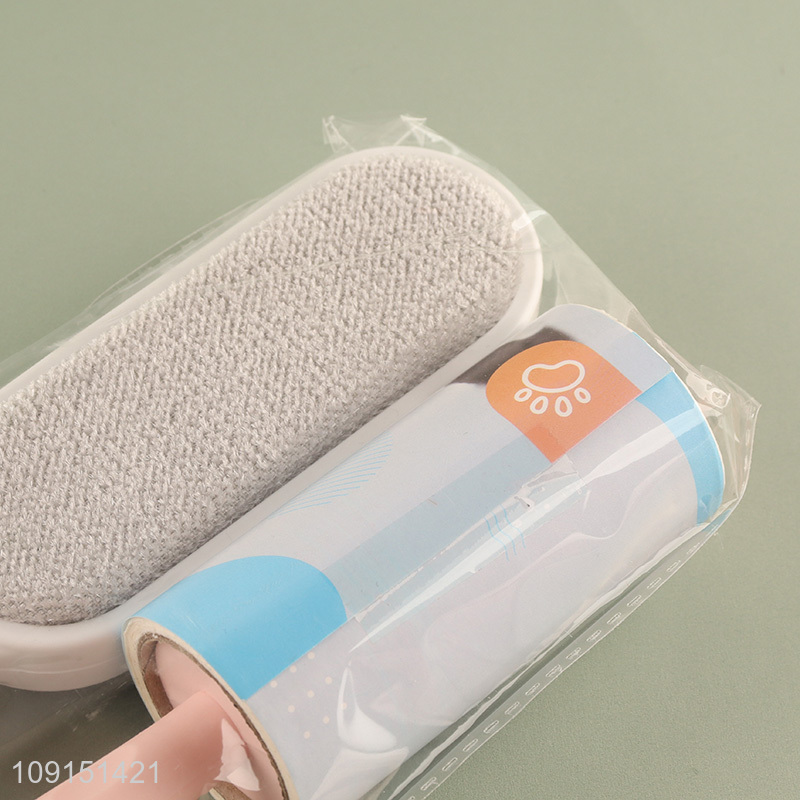 Good Quality Double Sided Electrostatic Lint Brush and Lint Remover Set