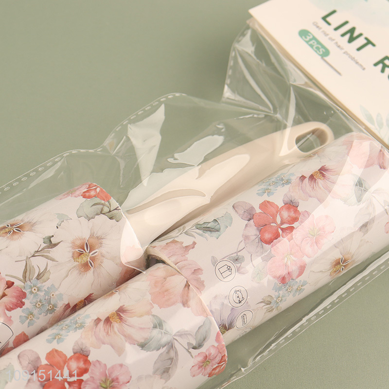 Factory Price 60 Sheets*3 Rolls Extra Sticky Lint Roller Set for Clothes