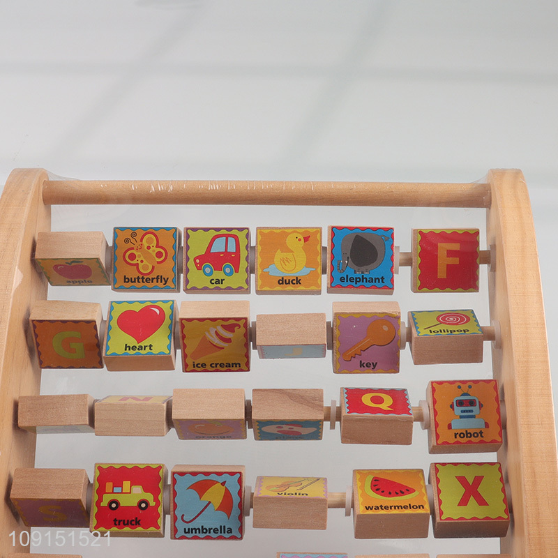 Hot selling wooden children early education toy number letter toys set