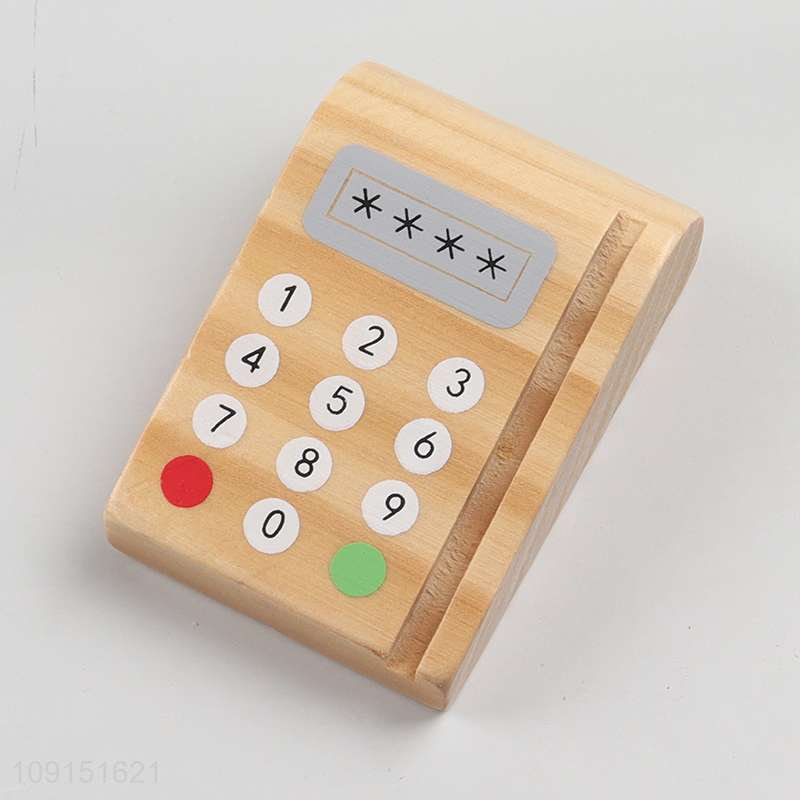 New Arrival Children's Role Play Wooden Supermarket Cashier Game