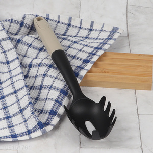 Top quality black nylon kitchen utensil spaghetti spatula for sale