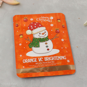 New Arrival Christmas Sweet Orange VC Brightening Mask Face Mask 25g