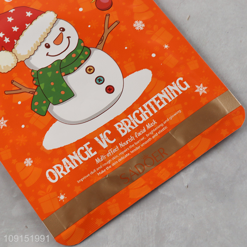 New Arrival Christmas Sweet Orange VC Brightening Mask Face Mask 25g