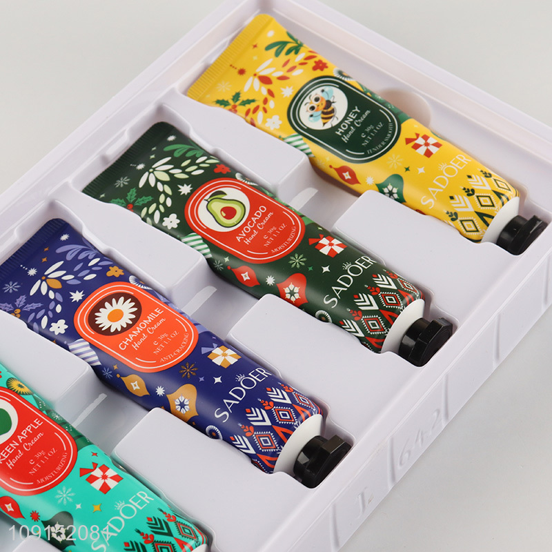 New Arrival Christmas Fragrance Moisturizing Hand Cream 5-Piece Gift Box 30g+30g+30g+30g+30g