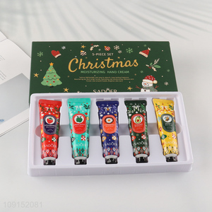 New Arrival Christmas Fragrance Moisturizing Hand Cream 5-Piece Gift Box 30g+30g+30g+30g+30g