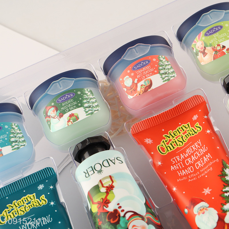 Wholesale Christmas Moisturizing Repair Anti-Cracking Combination Set 30g+30g+30g+30g+7g+7g+7g+7g