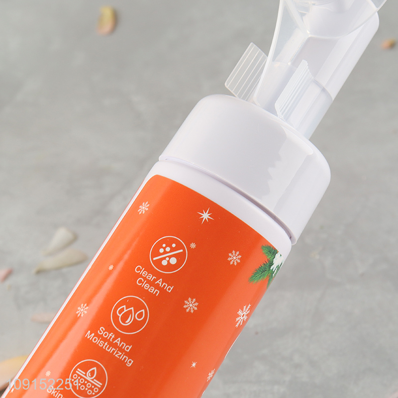 Factory Price Christmas Orange Vitamin C Amino Acid Cleansing Mousse 120ml