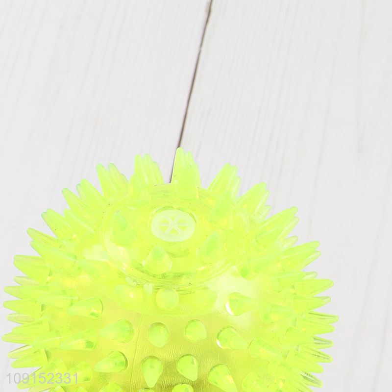 New product pet interactive toy squeaky led light ball toys