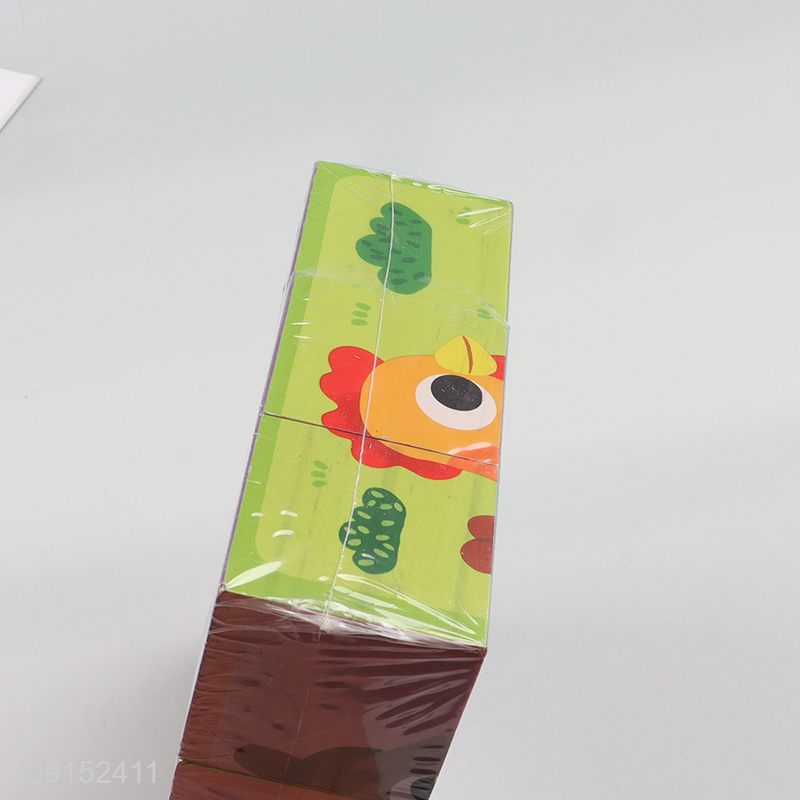 Yiwu market children early learning wooden 3D jigsaw puzzles toys