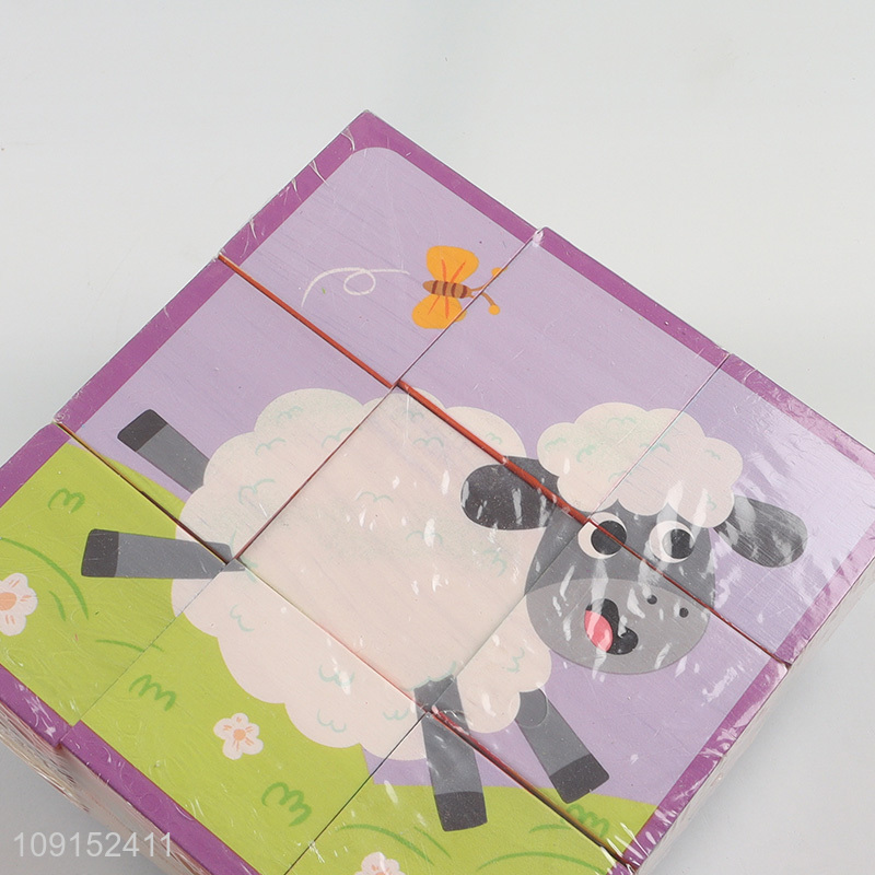 Yiwu market children early learning wooden 3D jigsaw puzzles toys