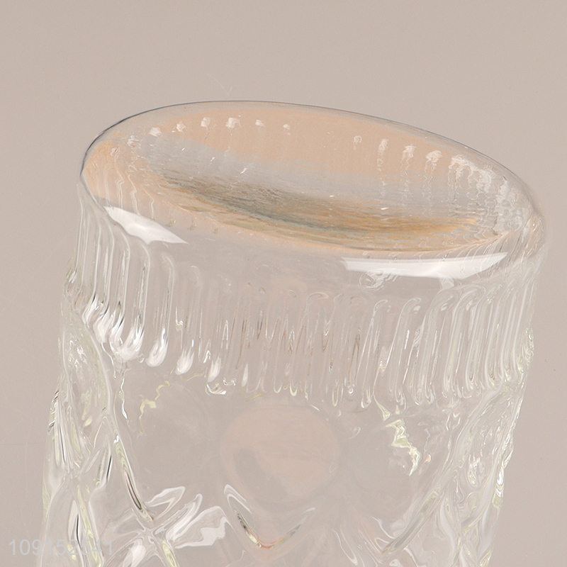 High quality home kitchen glass sealed storage jar with bamboo lid