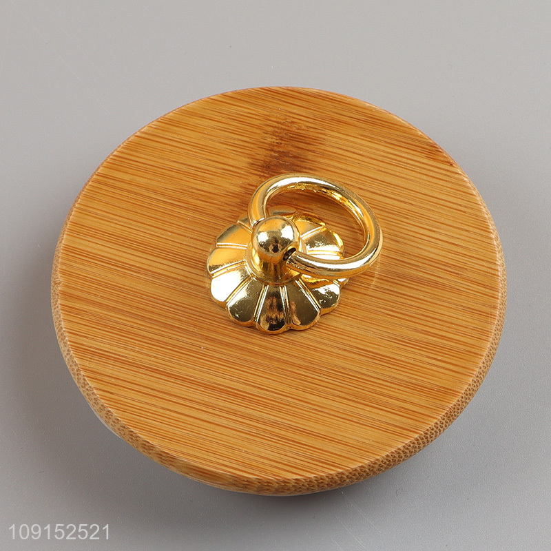 Top selling clear glass sealed storage jar with bamboo lid