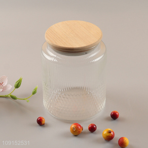 Top products clear glass home kitchen sealed storage jar