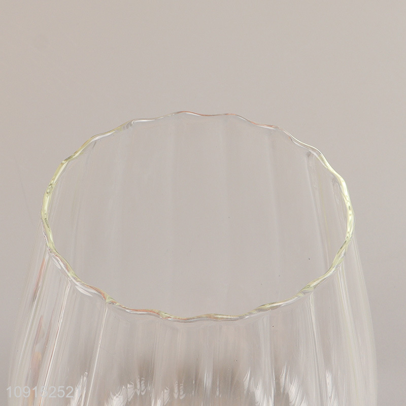 Top selling clear glass sealed storage jar with bamboo lid