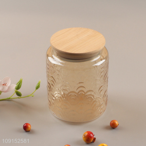 Factory supply unbreakable glass sealed home kitchen storage jar