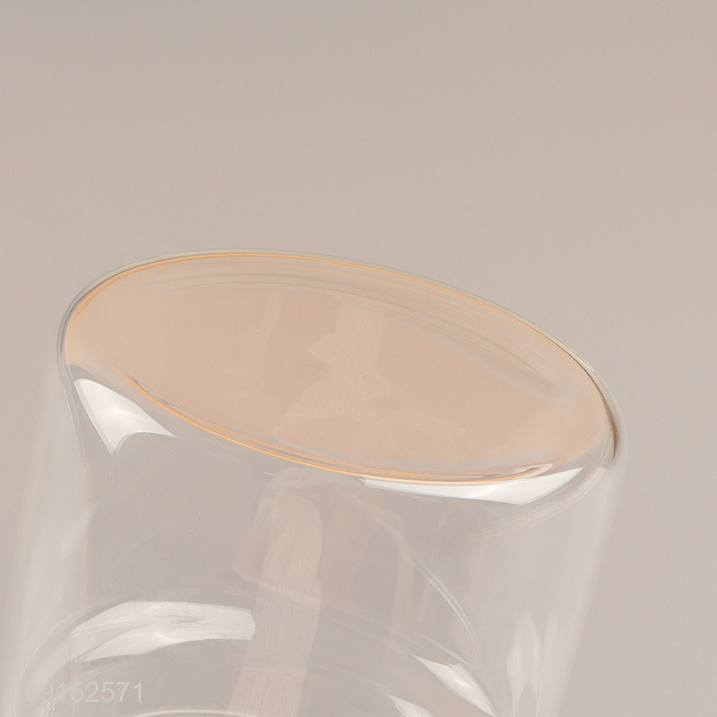 Factory price round sealed glass storage jar with wooden lid