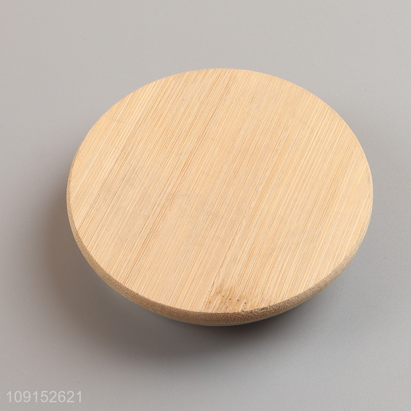 China supplier glass home kitchen sealed storage jar with bamboo lid