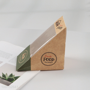 Hot selling sandwich wrapped foldable sandwich bread paper box