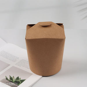 Top selling 1000ml portable disposable food packaging box paper food bucket