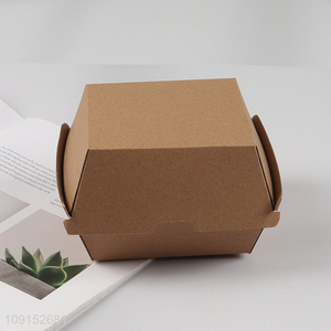 Online wholesale disposable food packaging box paper hamburger box