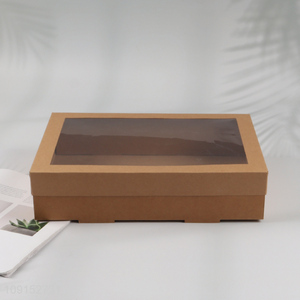 Top products rectangle disposable paper food packaging box picnic box