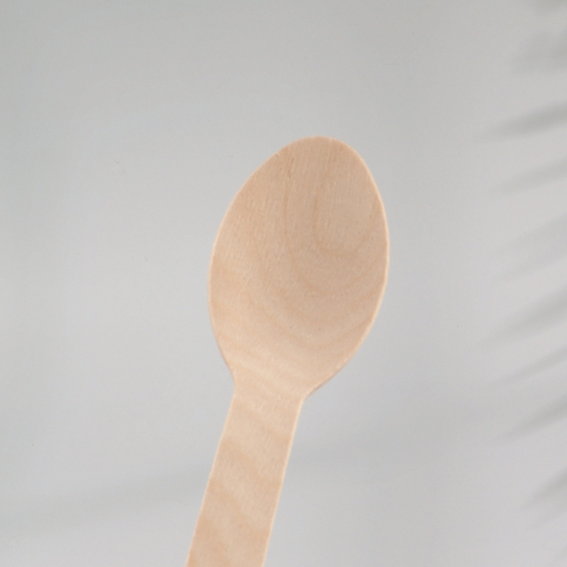 Best selling 50pcs eco-friendly wooden disposable cutlery set knife spoon fork set