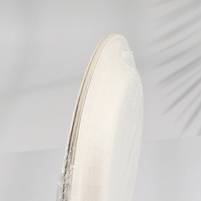 Good price round 8.5inch paper disposable dinner plate for party supplies