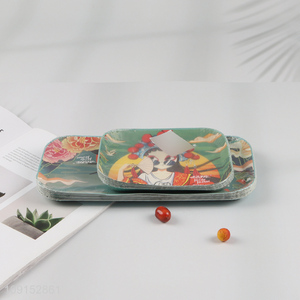 Good selling 10pcs disposable party supplies paper plate set wholesale