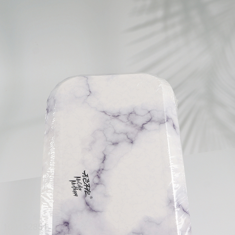 Low price 10pcs eco-friendly rectangle paper plate for party supplies