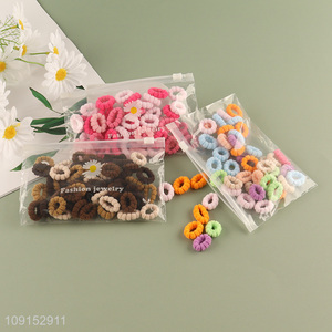 Online Wholesale 50PCS Elastic Hair Ties Ponytail Holders for Kids Toddlers