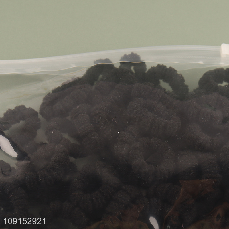 Factory Price 50PCS Fluffy Hair Ties Elastic Ponytail Holders for Kids Girls