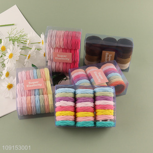 Factory Price 24PCS Elastic Hair Ties Ponytail Holders for Women Girls