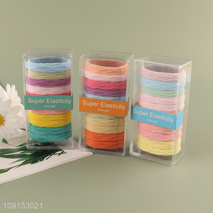 High Quality 11PCS Colorful Hair Ties Elastic Ponytail Holders for Women