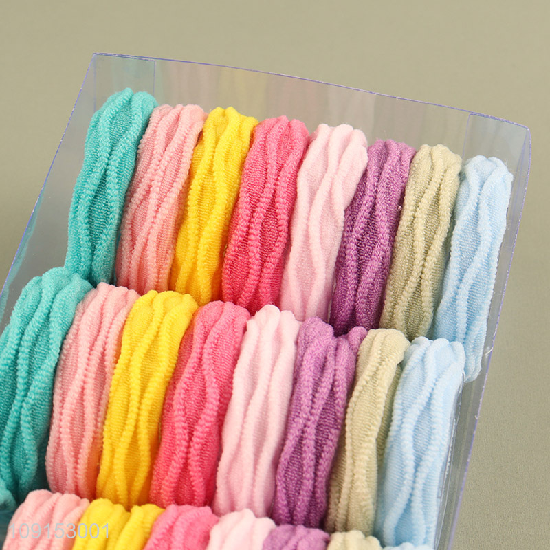 Factory Price 24PCS Elastic Hair Ties Ponytail Holders for Women Girls