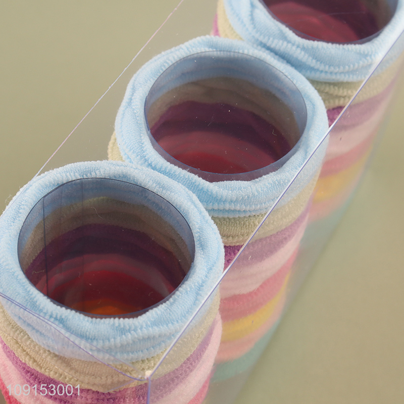 Factory Price 24PCS Elastic Hair Ties Ponytail Holders for Women Girls