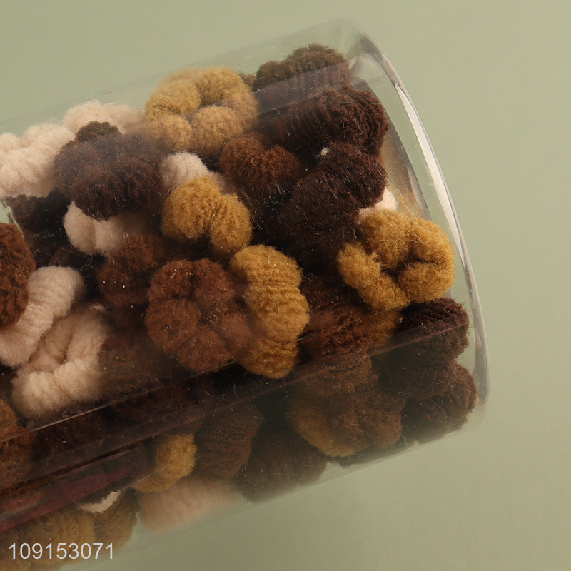 Wholesale 150PCS Mini Hair Ties Fluffy Elastic Baby Hair Ties for Kids