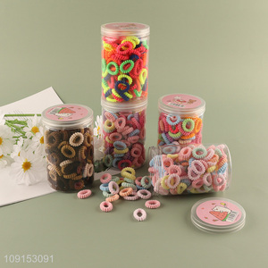 New Arrival 150PCS Fluffy Hair Ties Elastic Ponytail Holders for Kids Girls