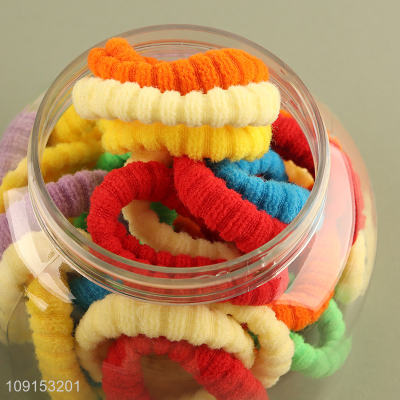High Quality 25PCS Colorful Hair Ties Elastic Ponytail Holders for Women