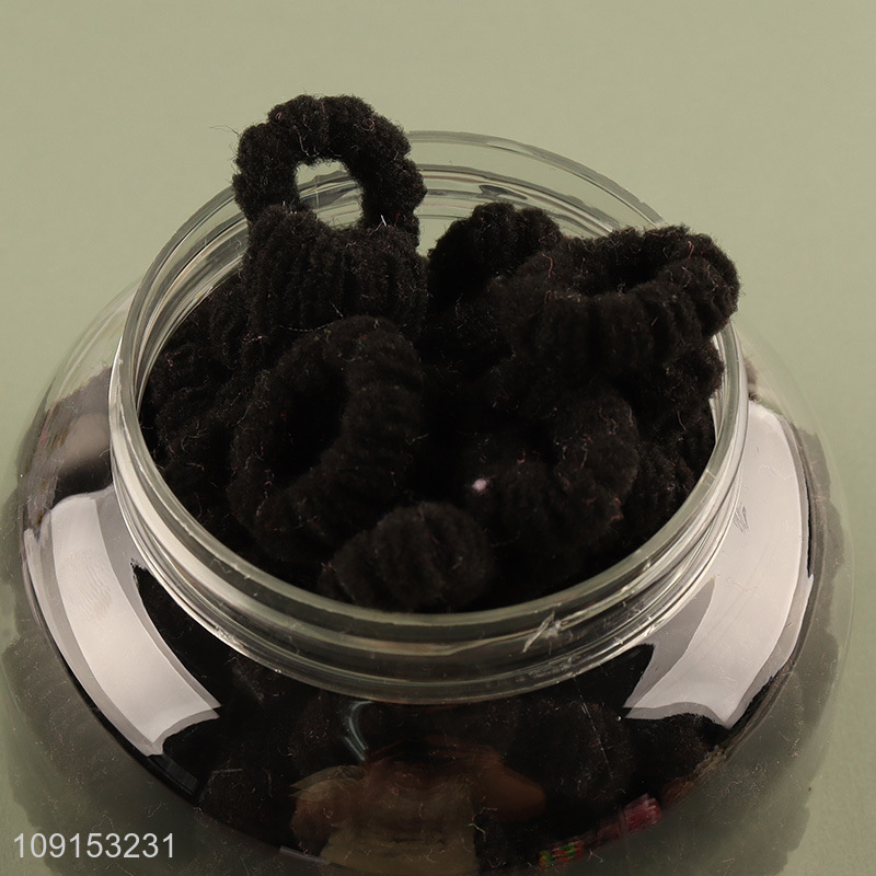 Factory Price 100PCS Mini Hair Ties Fluffy Elastic Baby Hair Ties for Kids