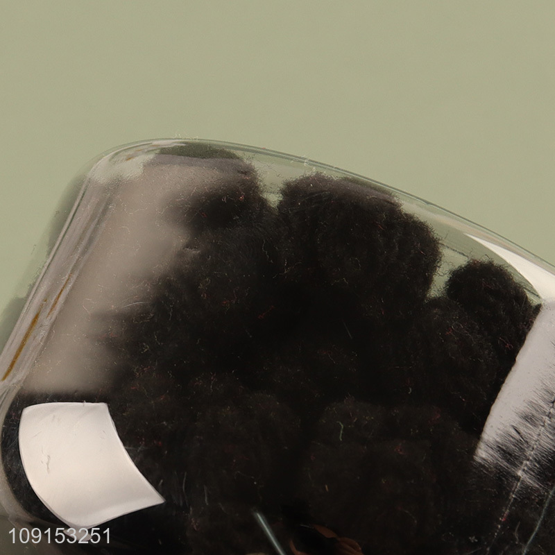 High Quality 100PCS Fluffy Hair Ties Elastic Ponytail Holders for Kids Girls