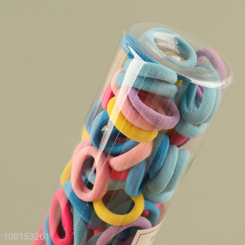 New Product 100PCS Mini Hair Ties Ponytail Holders for Kids Baby Girls